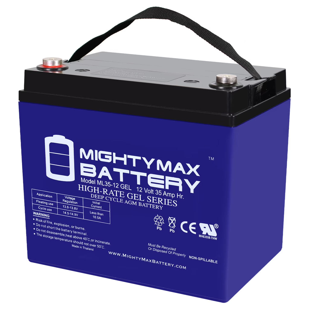12V 35AH GEL Power Chair Battery N68923