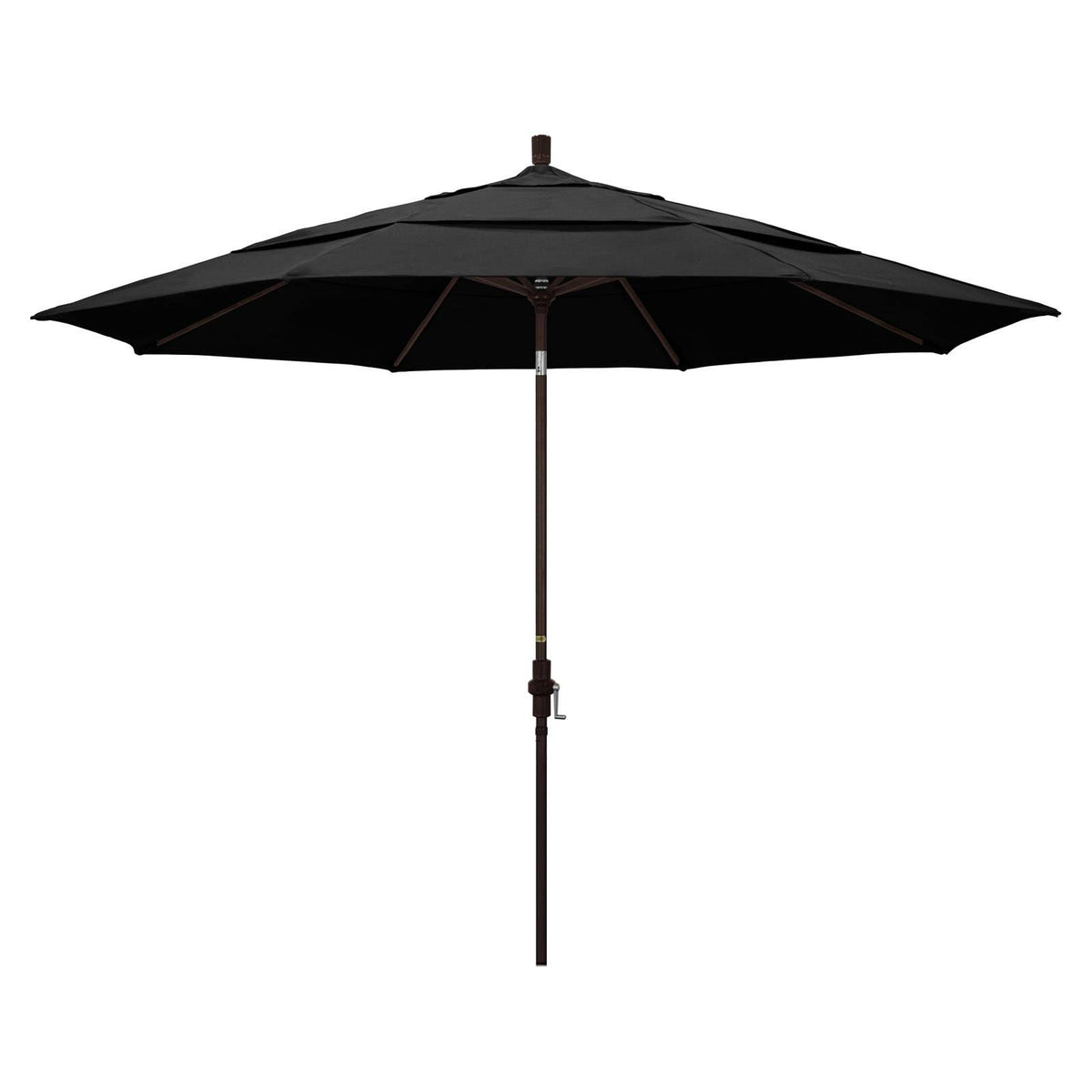 11 ft. Aluminum Market Patio Umbrella Black V94855