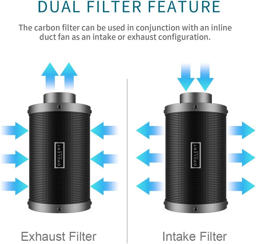 8 Inch Air Carbon Filter with Australian Virgin Charcoal and Pre-Filter T444