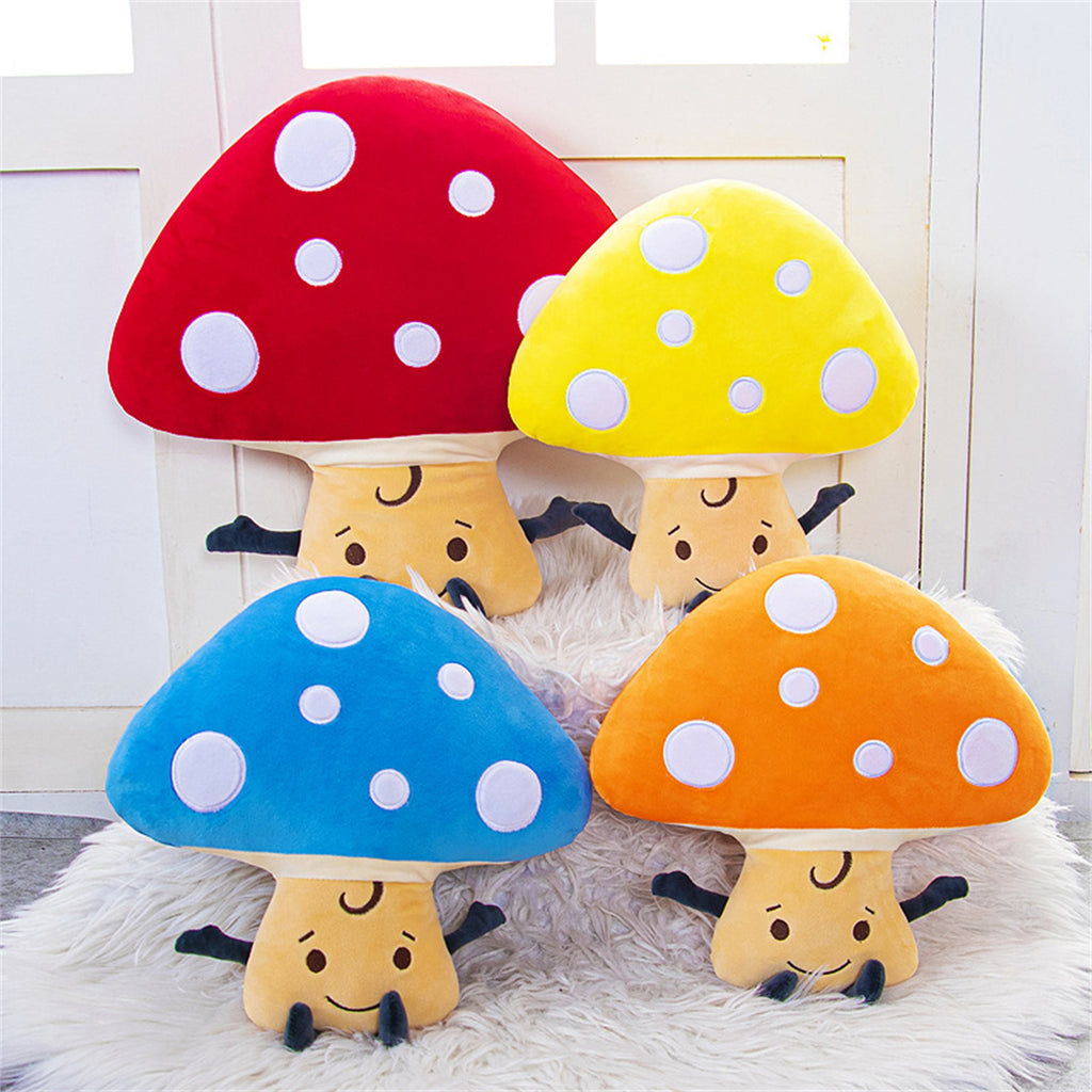 Plush Mushroom Throw Pillow Stuffed Dolls Toys B31141