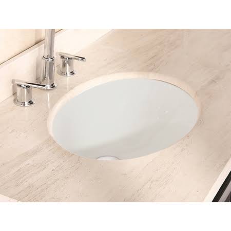 19.75 in. Oval Undermount Sink Set in Biscuit G70572