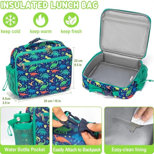 Bento Lunch Box with Thermos, 32OZ Snack Container, Insulated Bag, Food Jar, Ice Pack Set Q277344