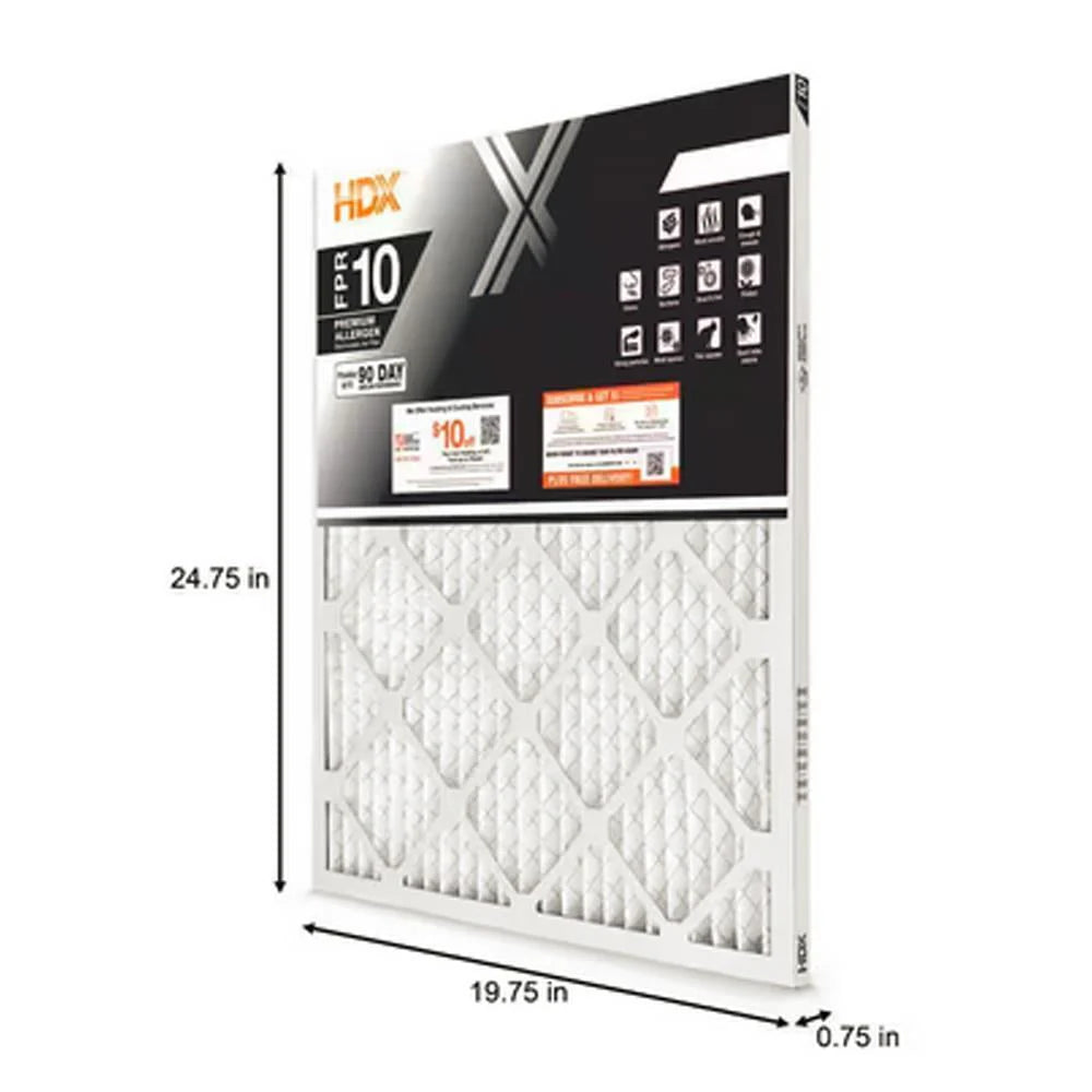 20 in. x 25 in. x 1 in. Pleated Air Filter FPR 10 Pack Of 2 K908503