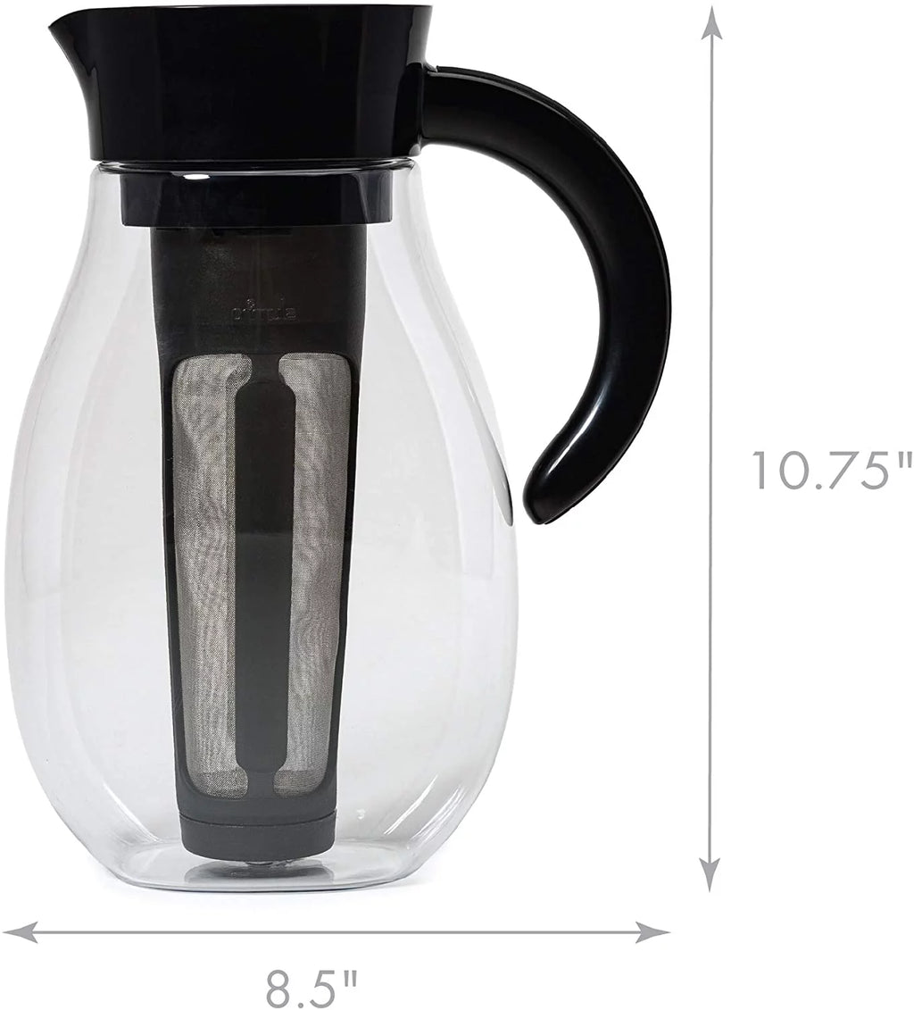 Airtight Cold Brew Coffee or Iced Tea Maker 2.7 Quart Black N86375