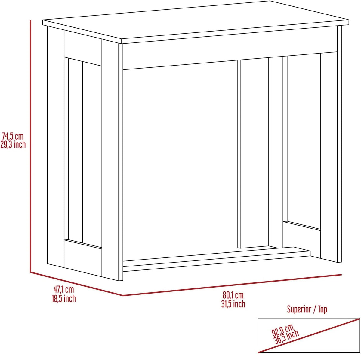 Home Office Desk Space-Saving S7351