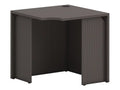 30" Corner Desk Shell Slate Teak B6442