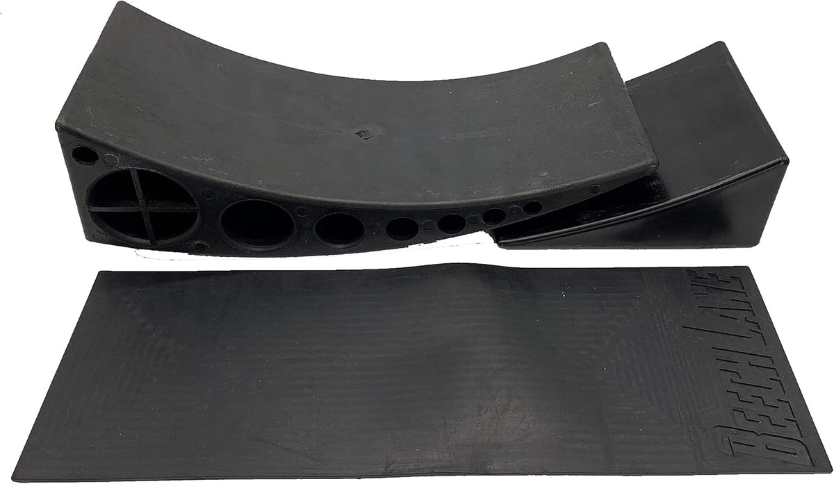 Camper Leveler 1 Pack with Curved Leveler, Chock, and Rubber Grip Mat L9156