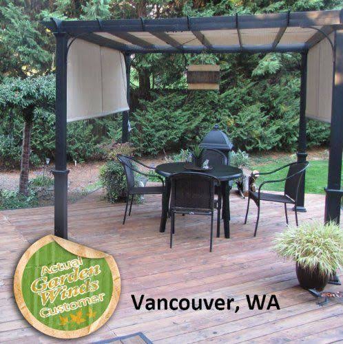 10 ft Pergola Replacement Canopy U8560