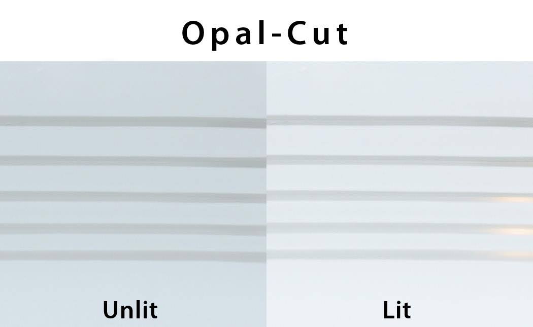 Opal/Cut Two Light Flush Mount P32927