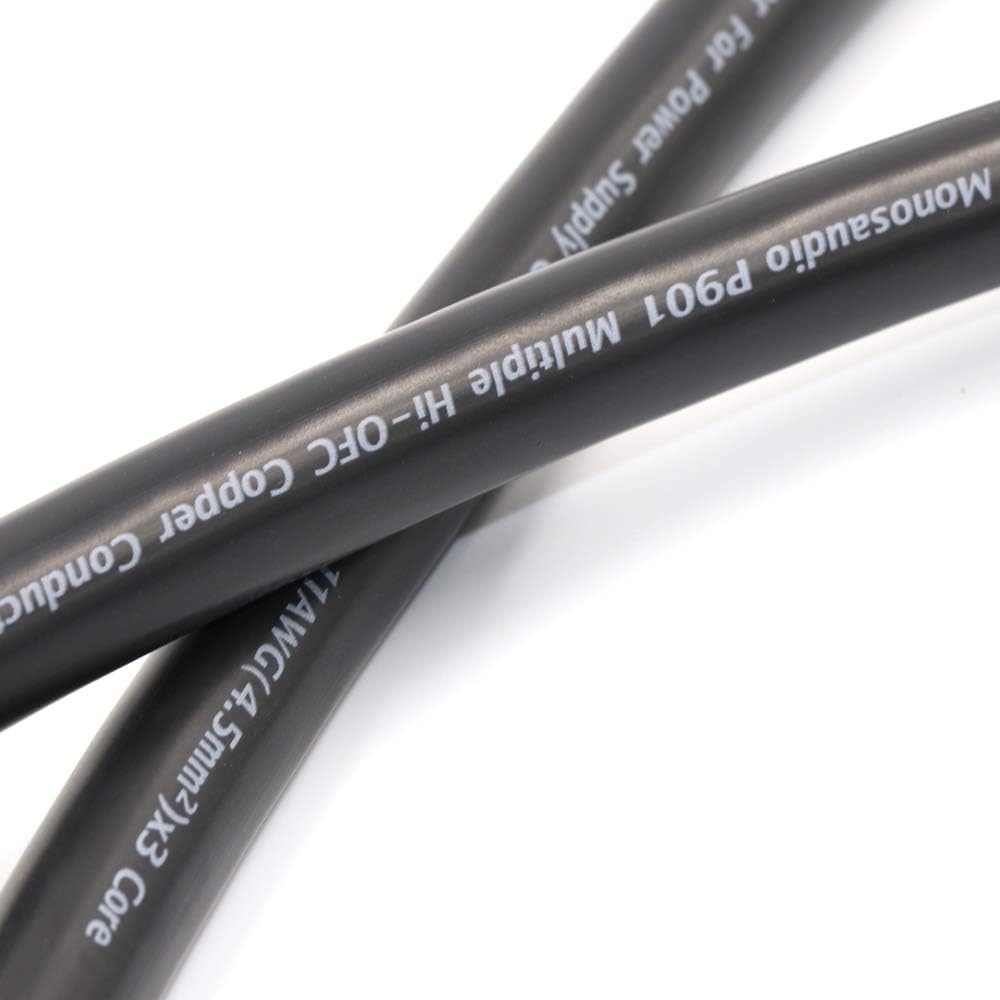 11AWG Pure Copper Power Cord with US Plug and IEC320 C13 Connector 6.6ft Q8809