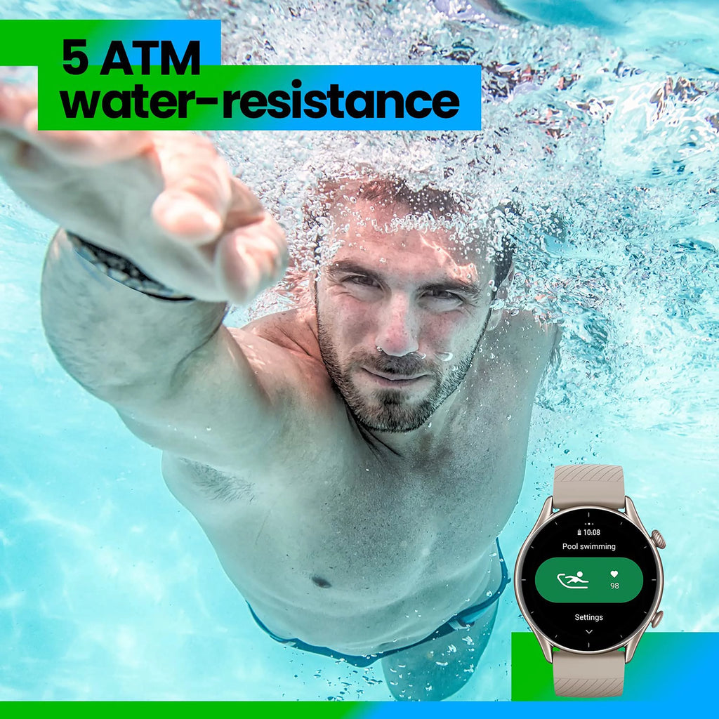 Smart Watch with GPS 150 Sports Modes 1.39” AMOLED Display Thunder Black T361