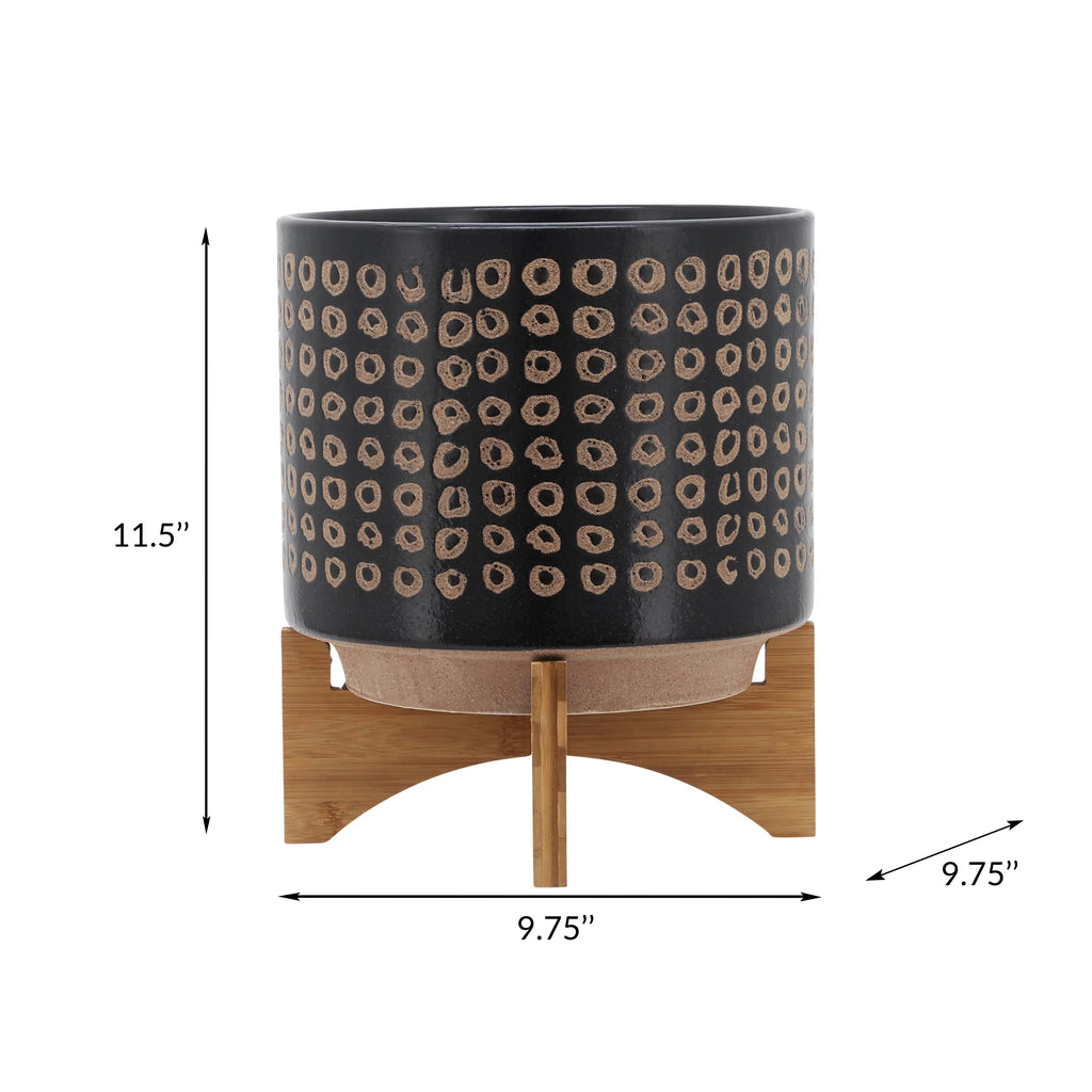 Ceramic Planter On Stand Z59957