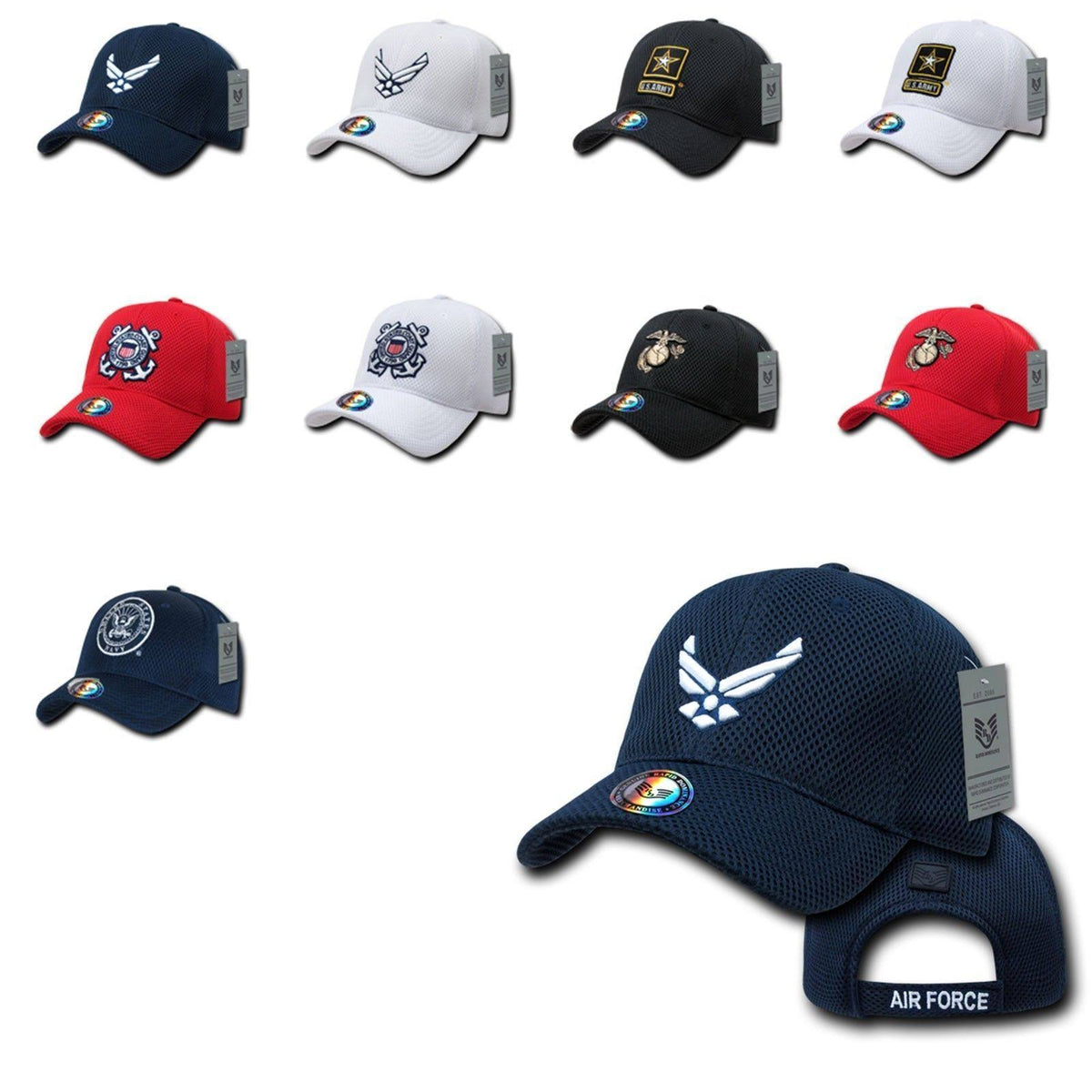 1 Dozen Mesh Baseball Hats Caps P66621