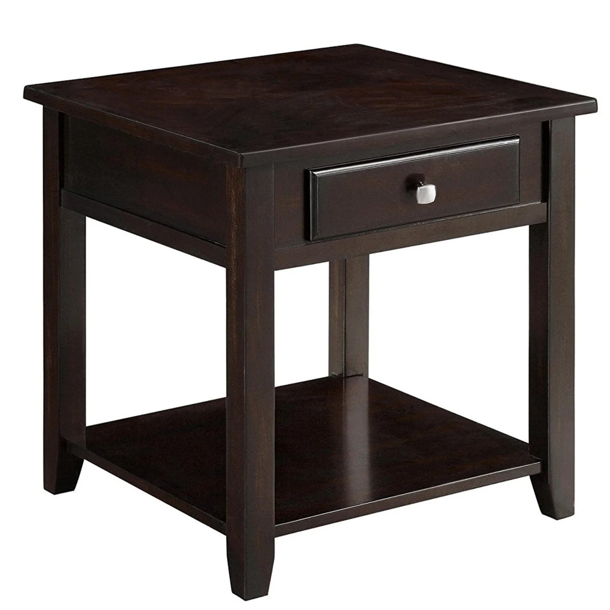 Walnut 1-shelf End Table L107
