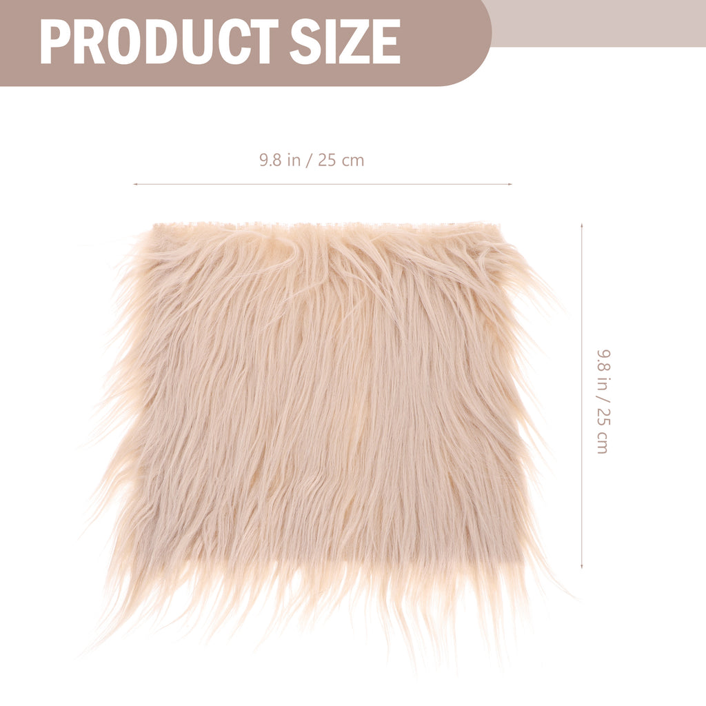 Craft Supply Decoration Gnome Doll DIY Making Supplies Including Square Faux Fur Fabric Wooden Balls B823