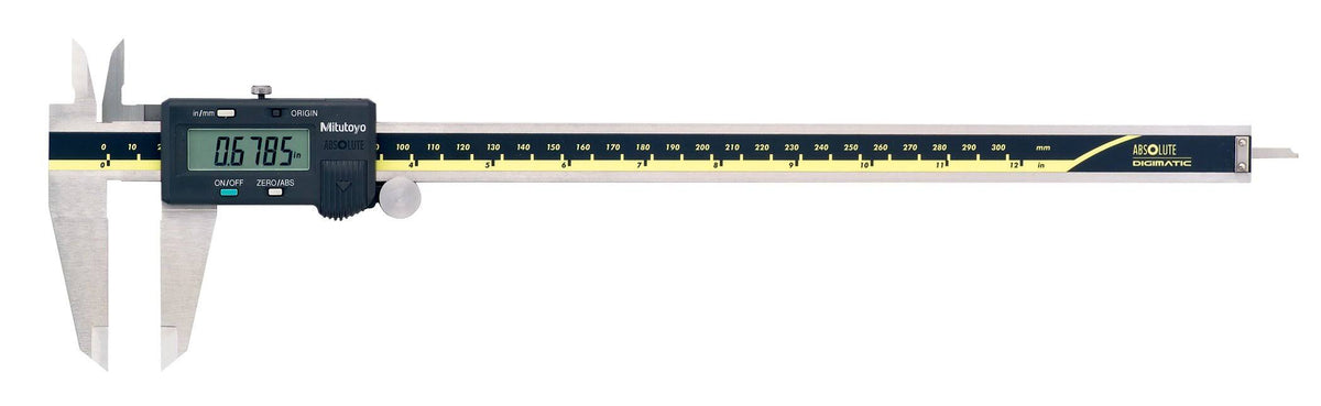 Digital Calipers, Stainless Steel, Inch/Metric, 0-12 in/300mm Y2148