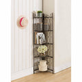 Metal 5 Tier Corner Shelf Bookcase E522779
