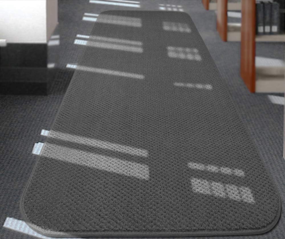 Gray Skid-Resistant Carpet Runner 16 Feet X 36 Inches Z931676
