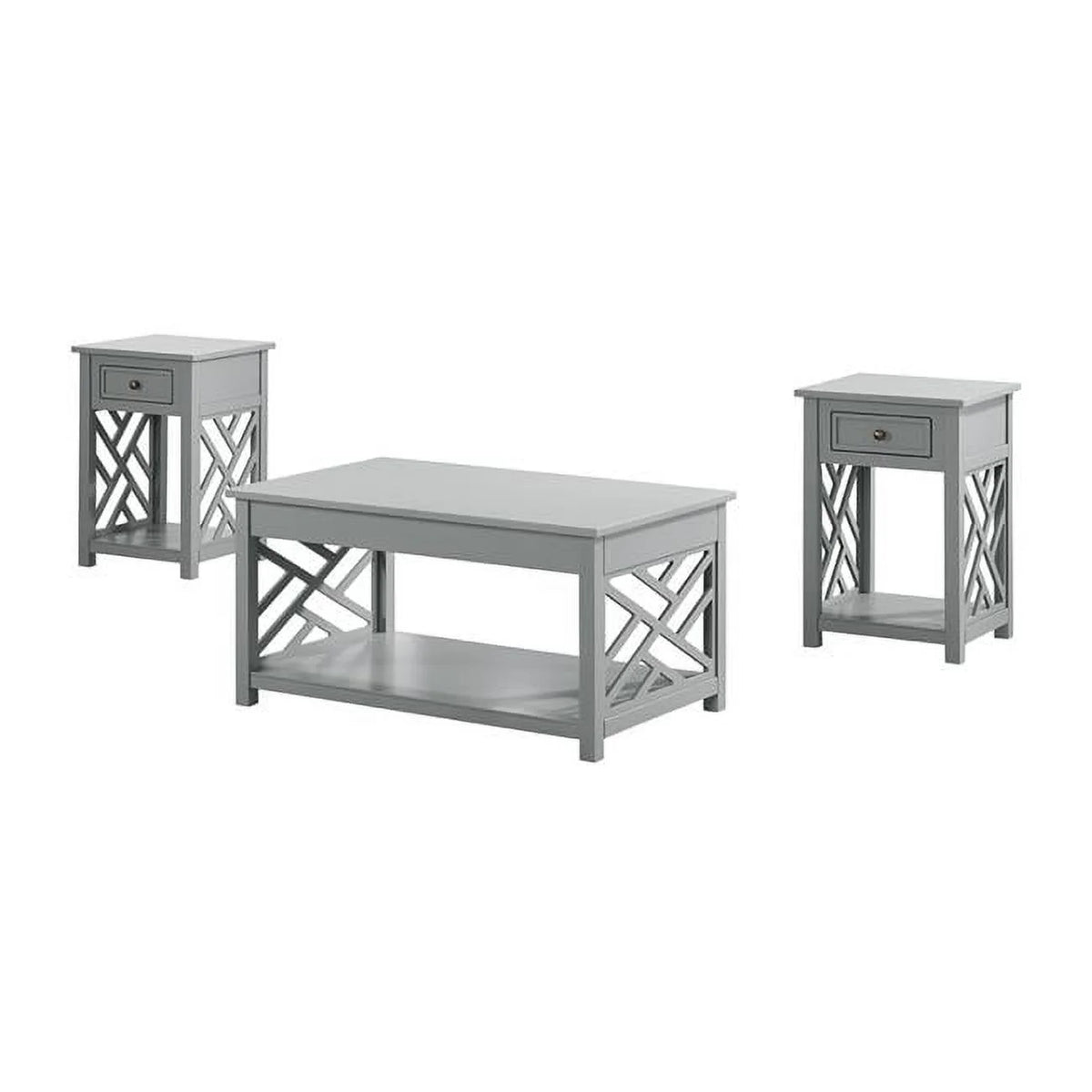 Gray Coffee & End Tables Set of 3 Z35706