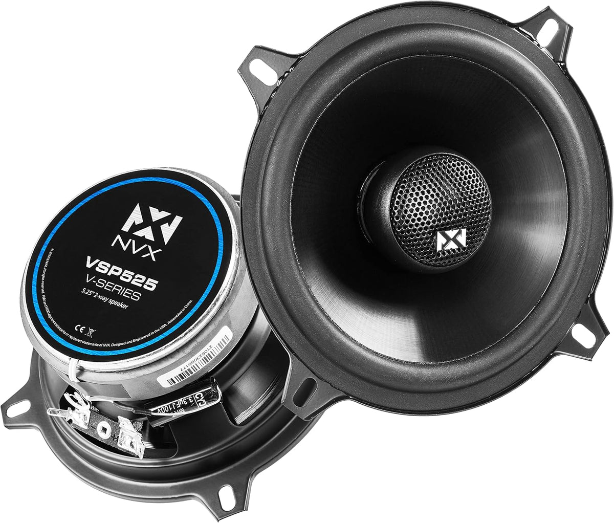 5.25" 2-Way Coaxial Speakers with Silk Dome Tweeters Pack of 2 Q3042