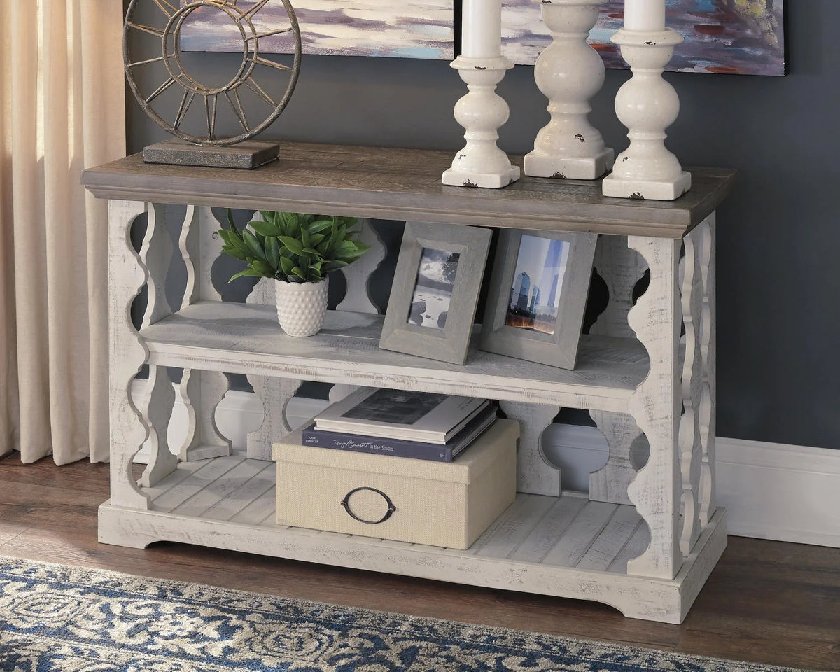 Gray/White Sofa Console Table J642625