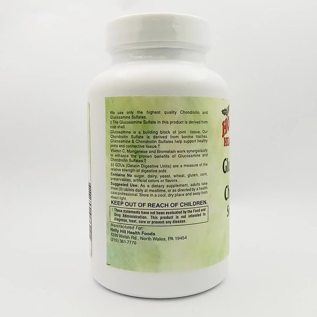 Glucosamine and Chondroitin Sulfate 120 Tablets P414