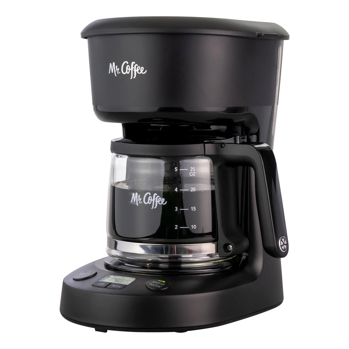 5-Cup Programmable Coffee Maker, 25 oz. Mini Brew, Black F1187