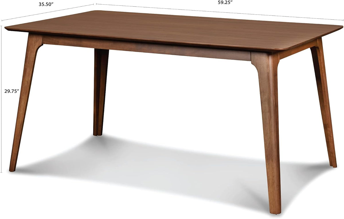 Mid-Century Modern Walnut Dining Table J864