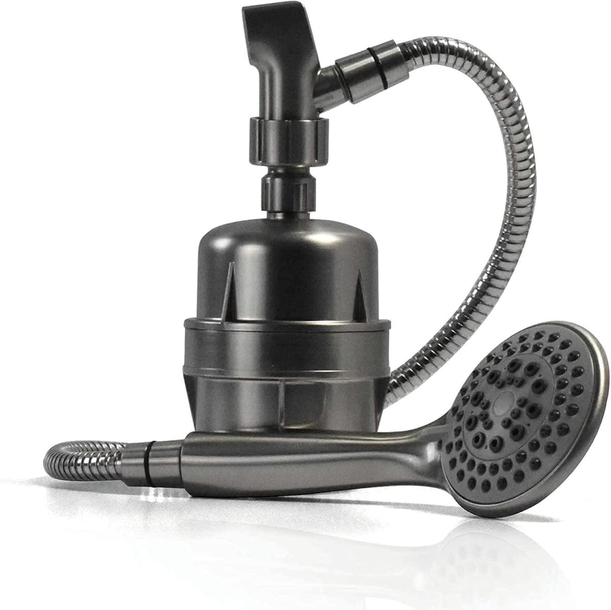 Brushed Nickel Handheld Shower Filter with 5 Function Massager and 6’ Stainless Steel Flex Hose X889