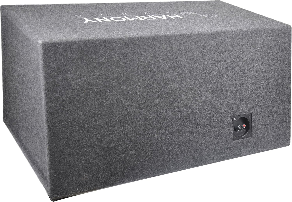 Dual 12 Vented 1200W Sub Box with Amplifier and Amp Kit Q8167