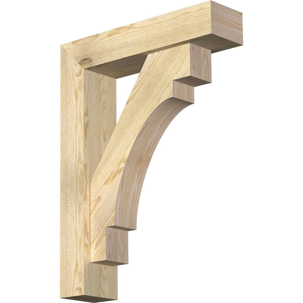 6x22W x 24x22D x 32x22H Douglas Fir Bracket with Offset Brace X354900