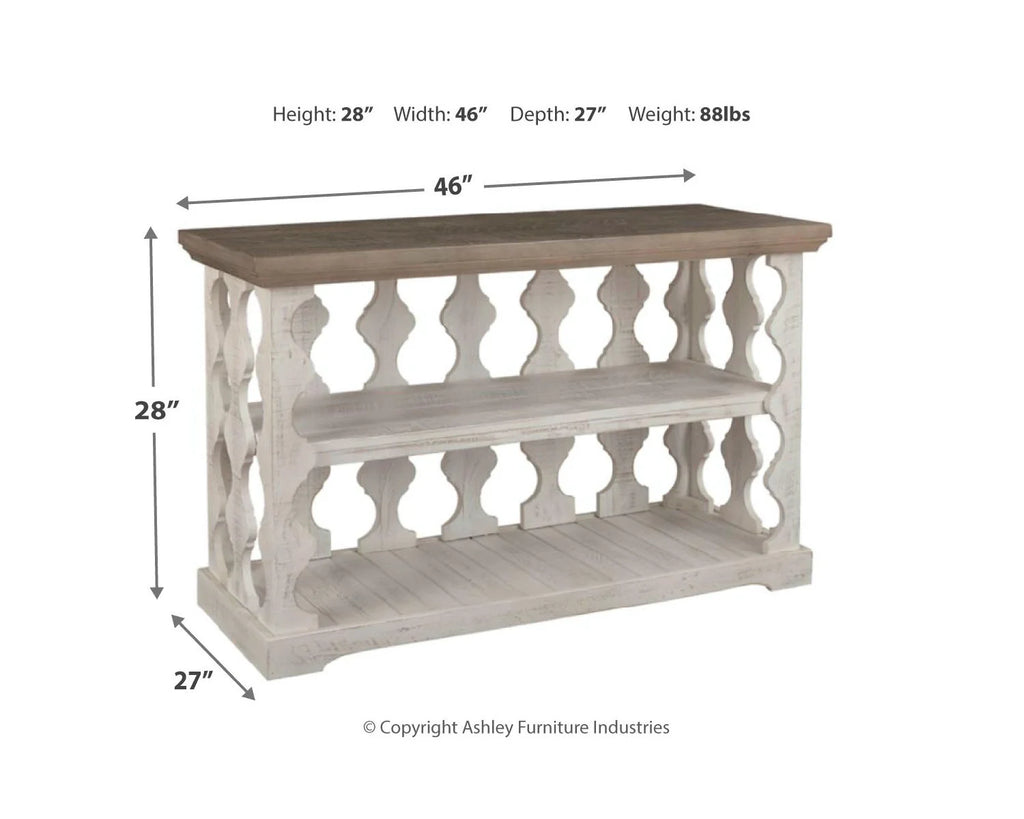Gray/White Sofa Console Table J642625