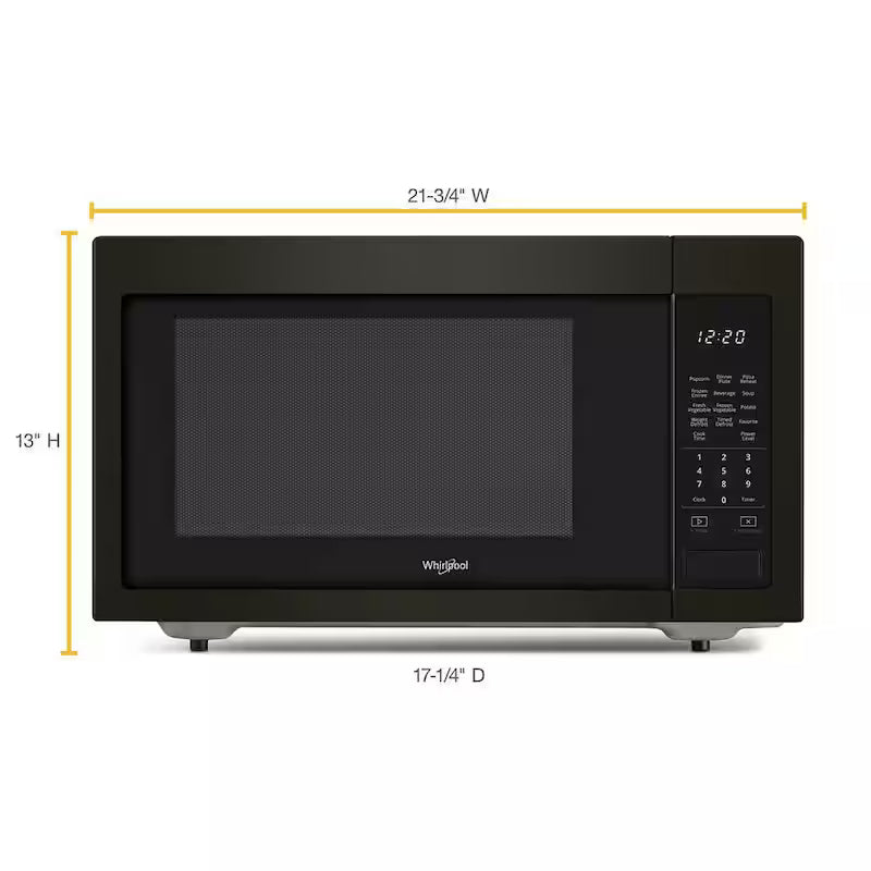 1.6 cu. ft. Black Stainless Countertop Microwave U921279