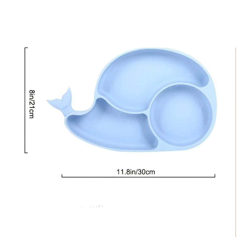 Silicone Suction Cup Compartment Plate H993