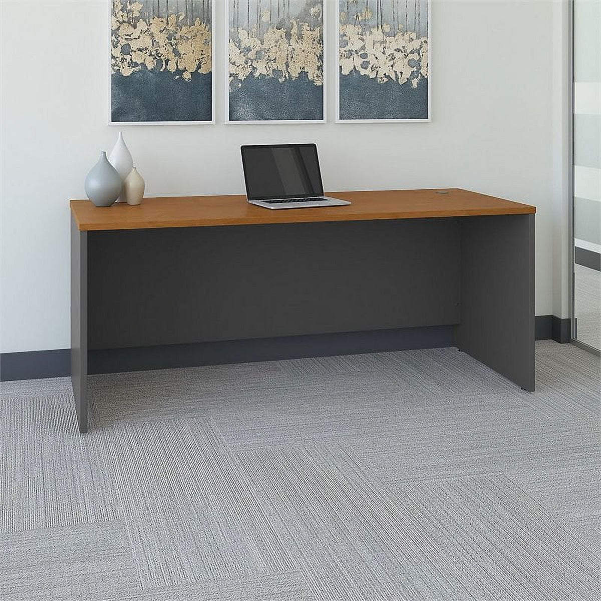 72" Desk Shell in Natural Cherry Y432