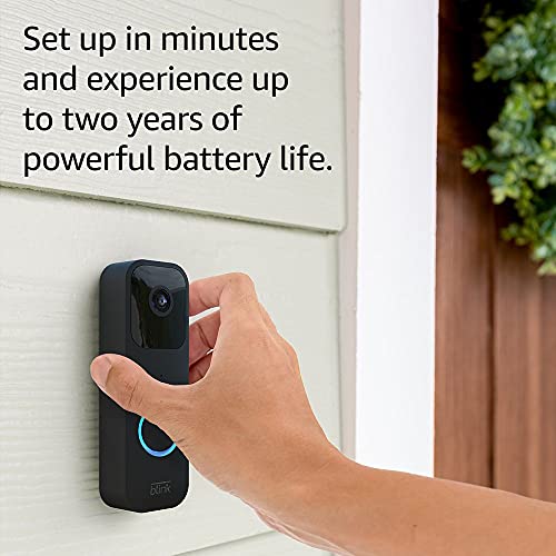 Black Video Doorbell with Sync Module 2 R689254