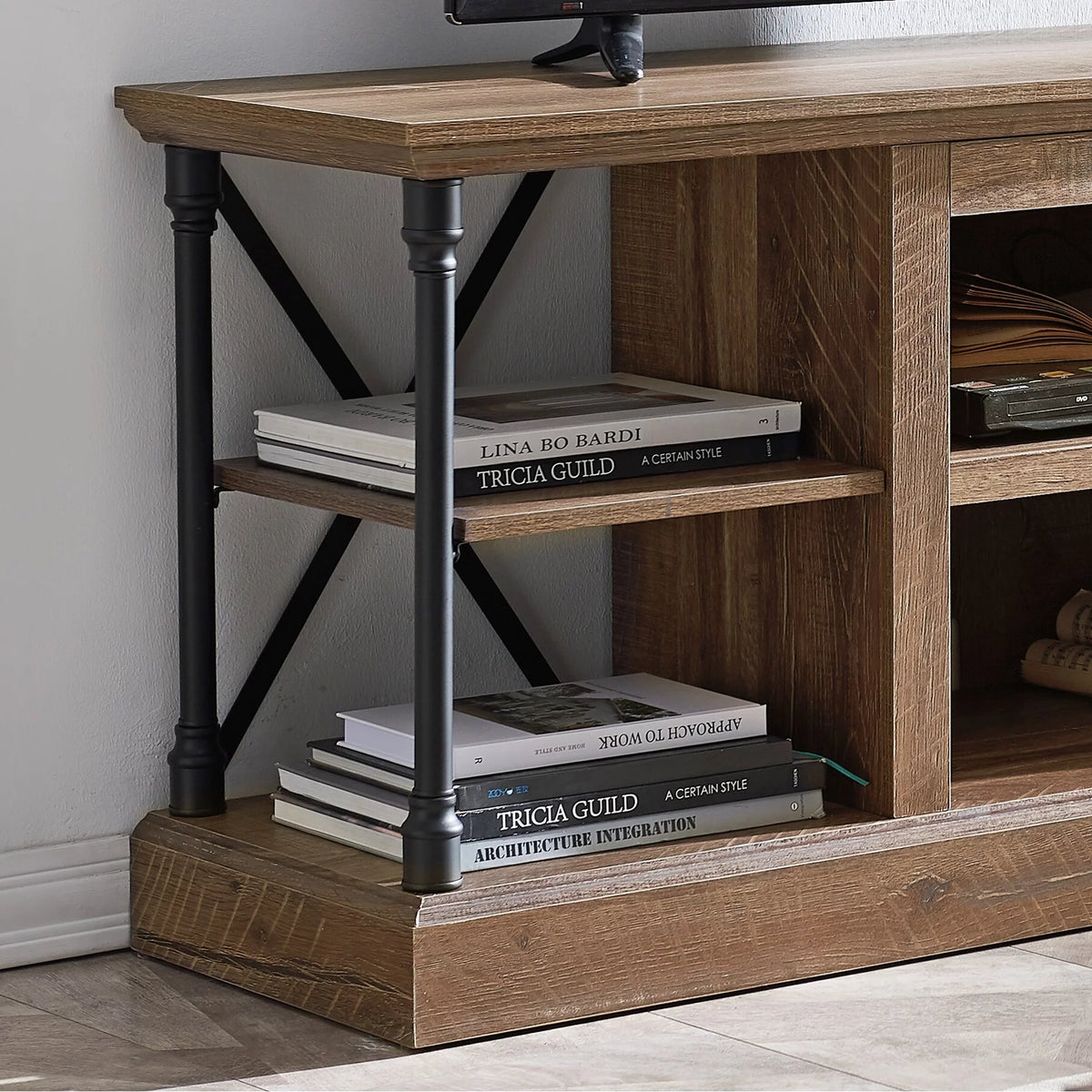 Media Console in Rough Sawn Birch Finish B8826