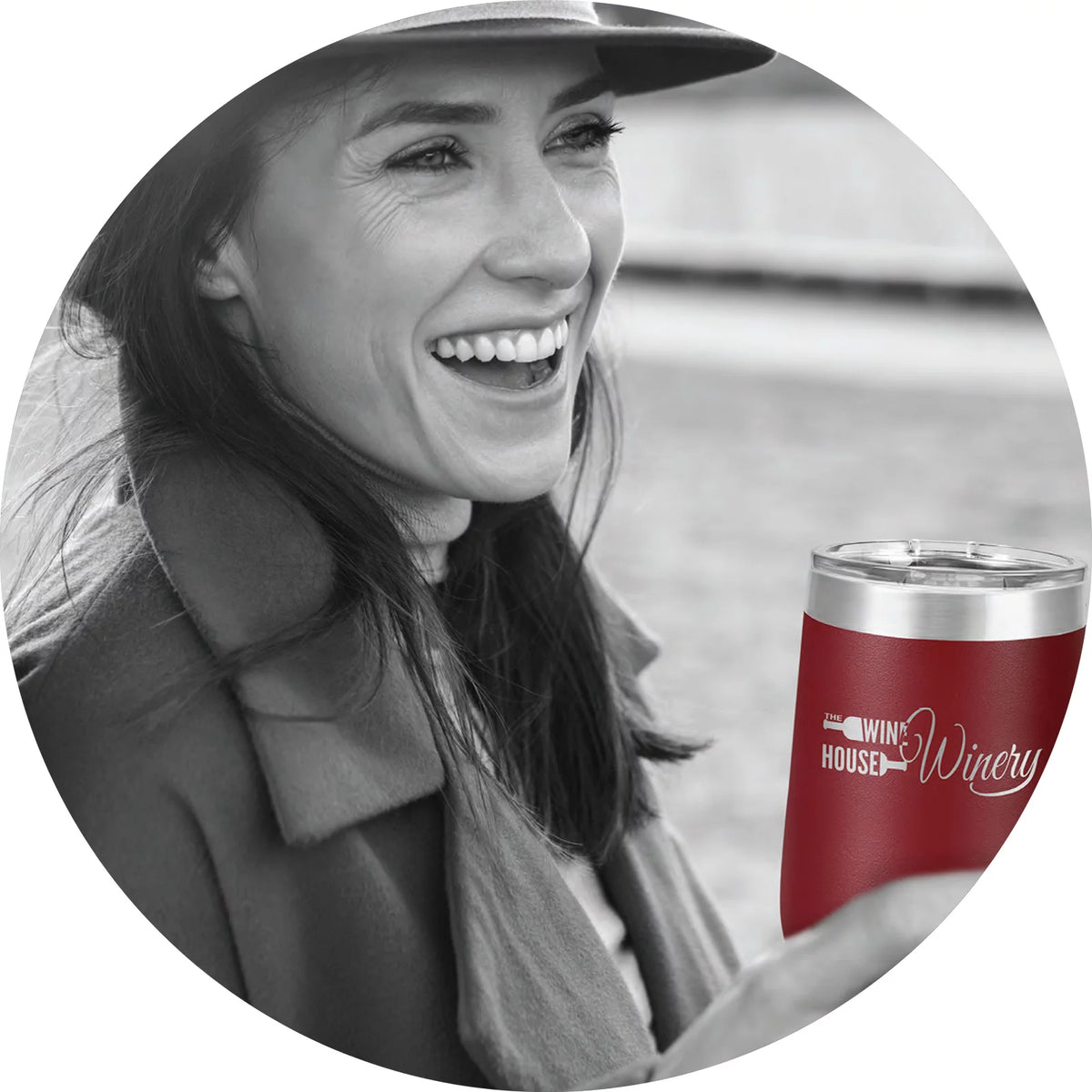 12 oz Stainless Steel Vacuum Insulated Wine Tumbler with Clear Lid N8828