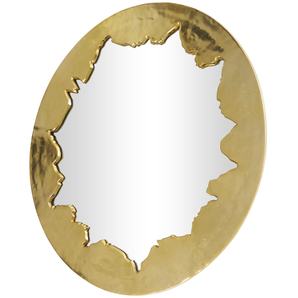 36" x 36" Gold Handmade Wall Mirror B180861