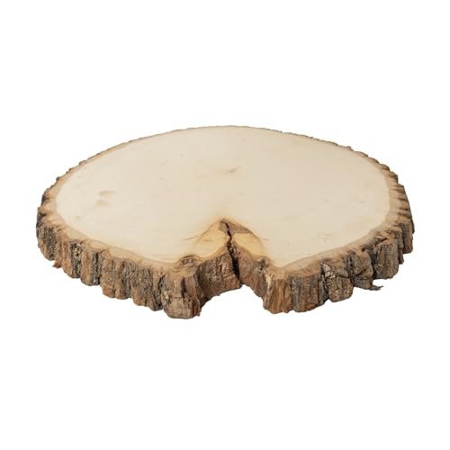 Extra Large 12-14" Wide Live Edge Wood Round (Pack of 6) J8026