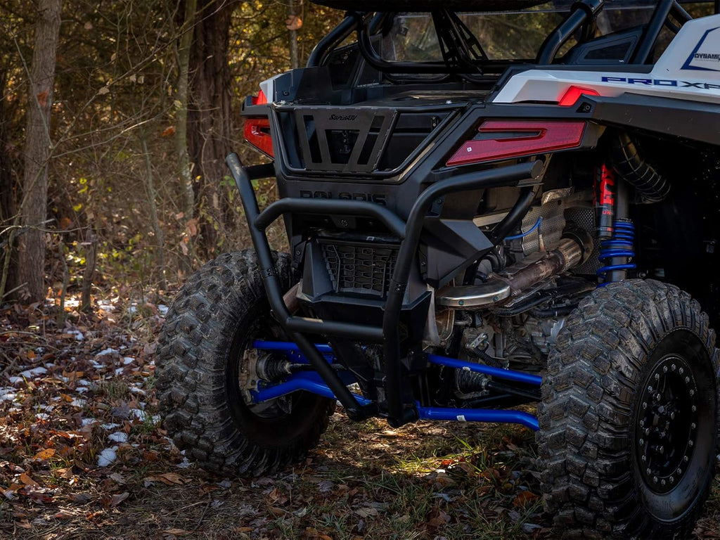 Rear Bumper for Polaris RZR PRO XP / PRO XP 4, 1.75 Inch Steel Tubing, UV Resistant Powder Coating E60922