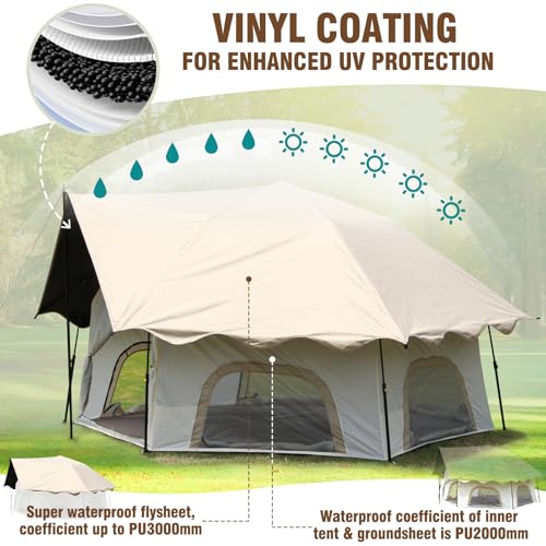 Camping Tent with Awning Porch and Screen Room G6478