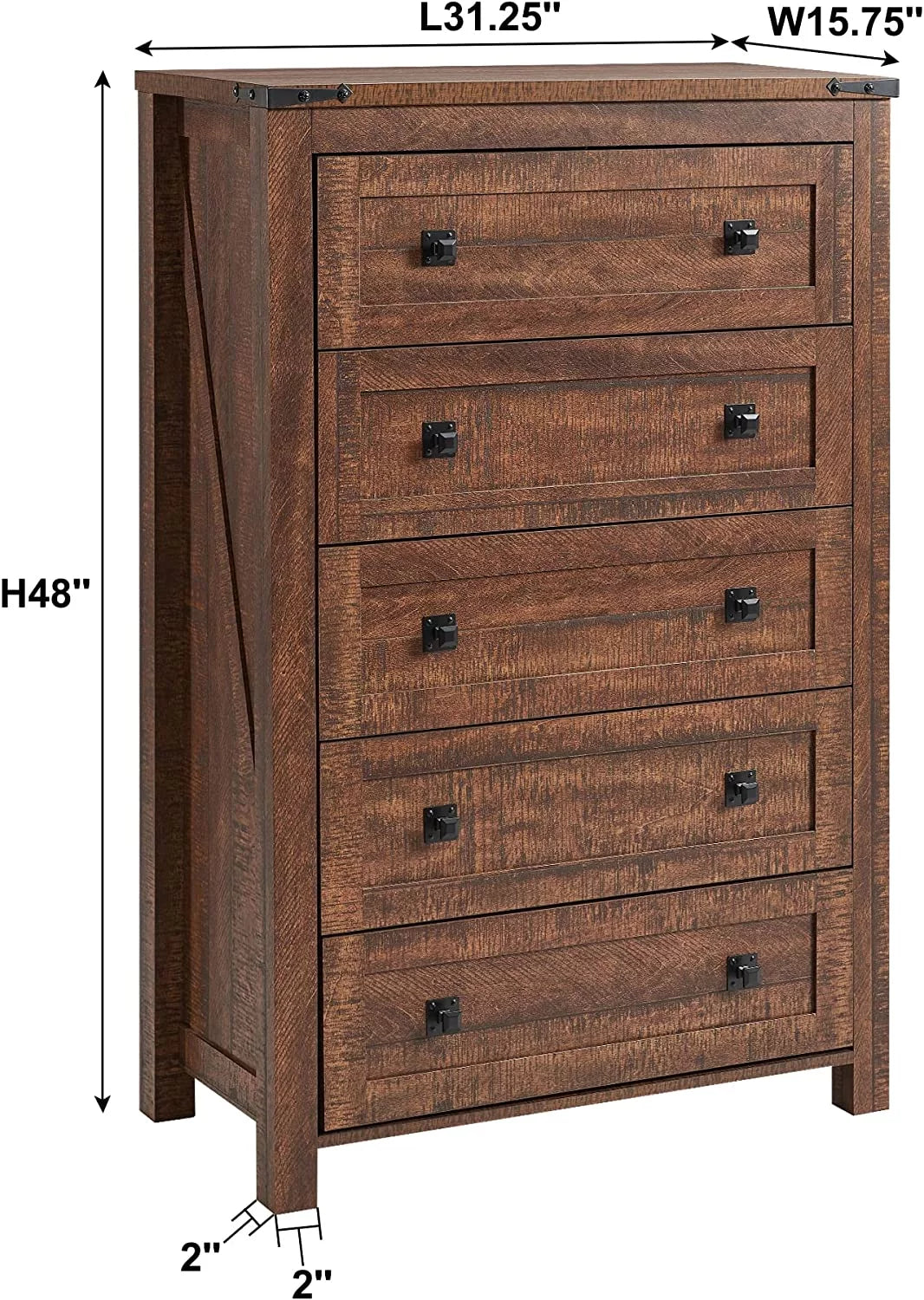 8 Drawer Wood Dresser T43166