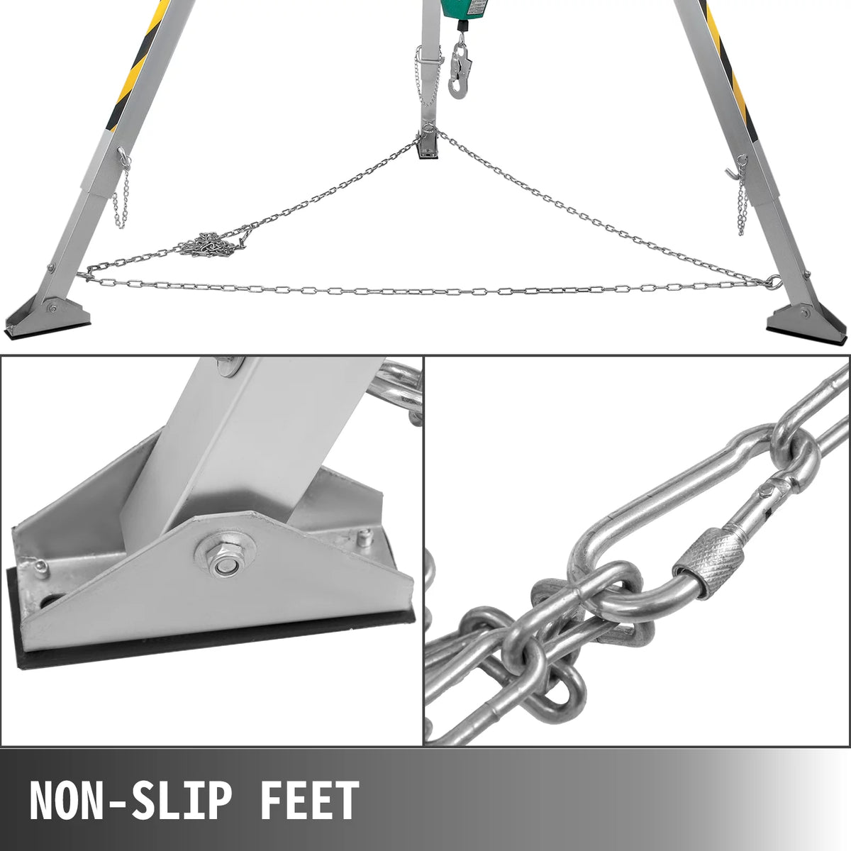 Confined Space Tripod with 1800lbs Winch and 98' Cable M4892