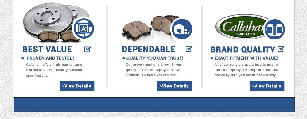 4 Lug Brake Rotors Set I9852