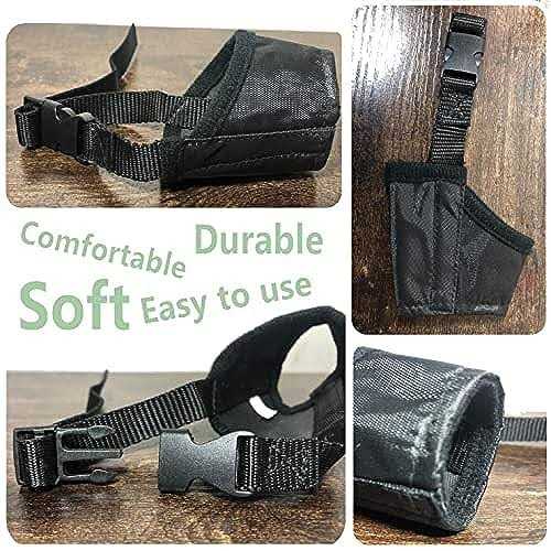 Soft Air Mesh Dog Muzzle XS for Small Dogs with Long Snout O335