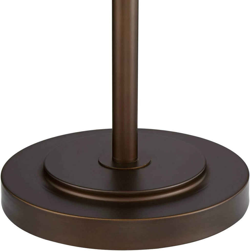 Oil Rubbed Bronze Clear Glass Floor Lamp Torchiere 72.5" Tall S223