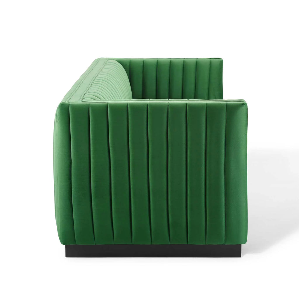 Emerald Velvet Tufted Sofa Z277378