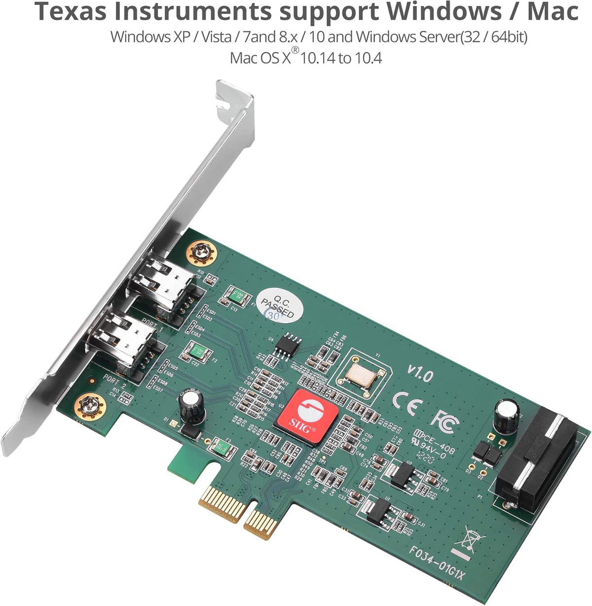 2-Port FireWire 400 PCIe Card J631554