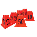 Orange & Black Stackable Sideline Marker Set F707651
